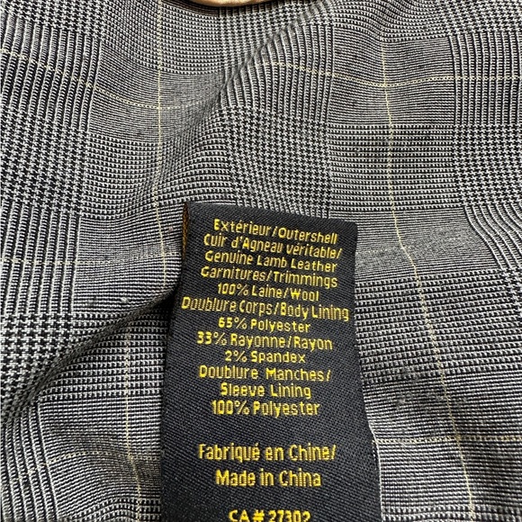 Mackage Lamb Leather Jacket Women’s Size M - Picture 16 of 16